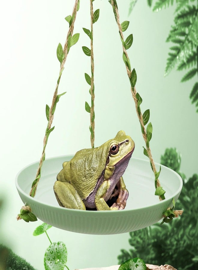 Neeenn Frog Swing Toys, Gecko Swing Toys, Plastic Reptile Amphibian Climbing Toys, Tank Aquarium Terrarium Decoration Accessories, Suitable for Frog Gecko Lizard Chameleon Hermit Crab Hamsters Rats - Image 1